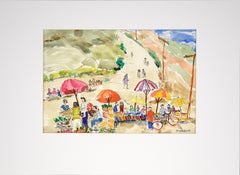 Farmer's Market - Original Watercolor on Paper