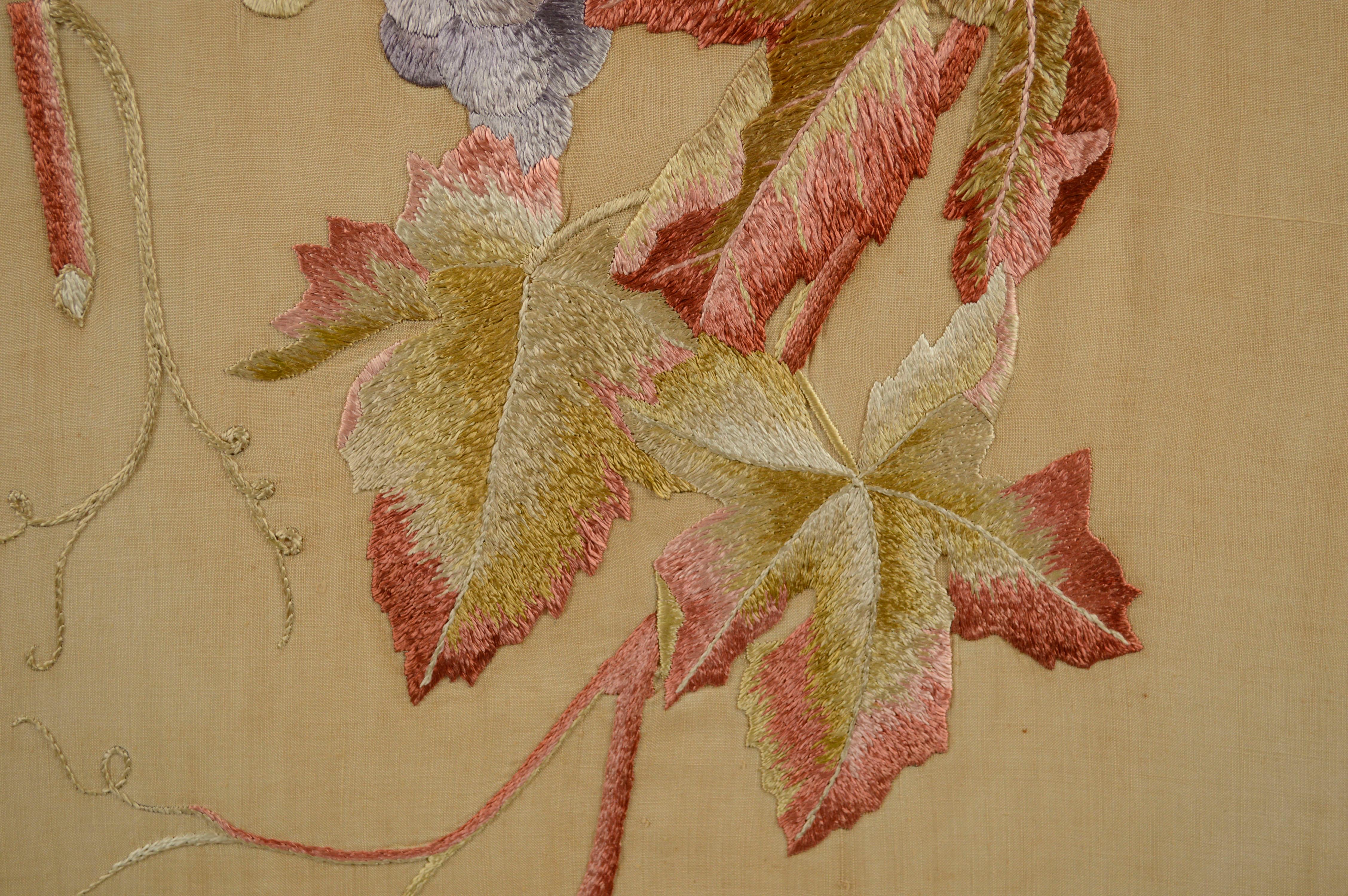 Embroidered Fruit Still Life For Sale 1