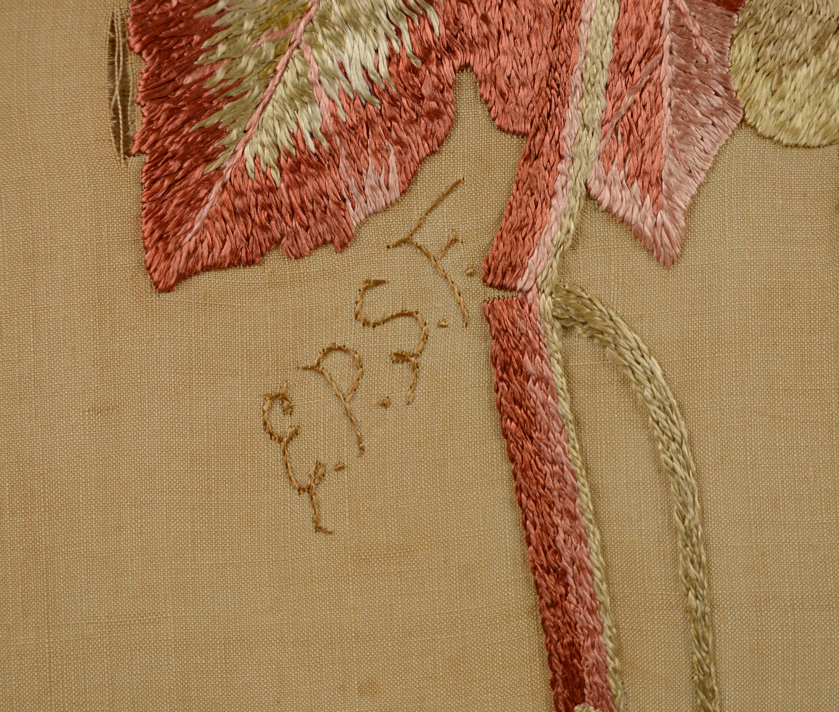 Embroidered Fruit Still Life For Sale 3
