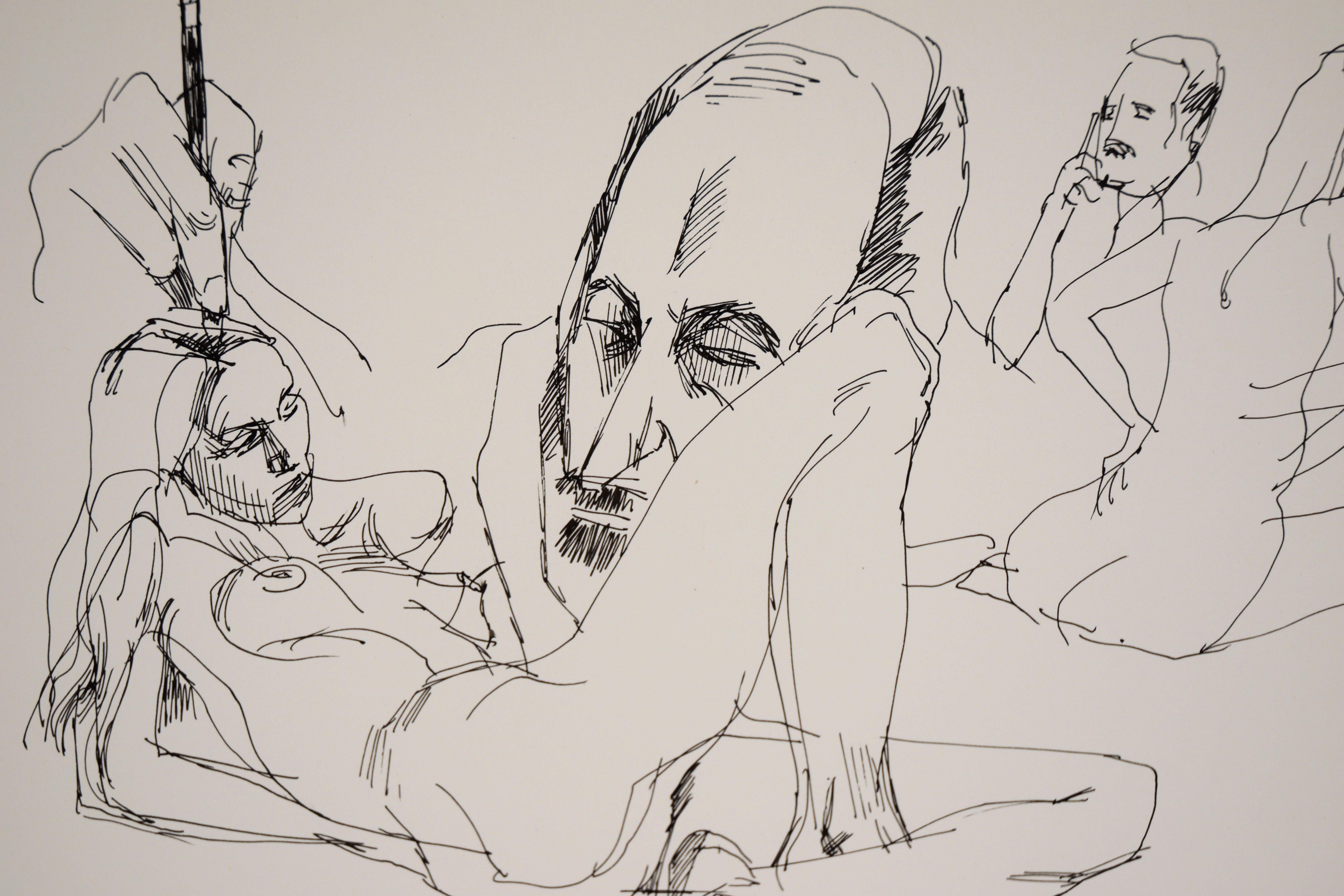 El artista y su musa - Dibujo figurativo original sobre papel

Dibujo figurativo original que representa al 