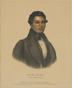 Ka-Na-Pi-Ma, An Ottowa Chief Hand-Colored Lithograph