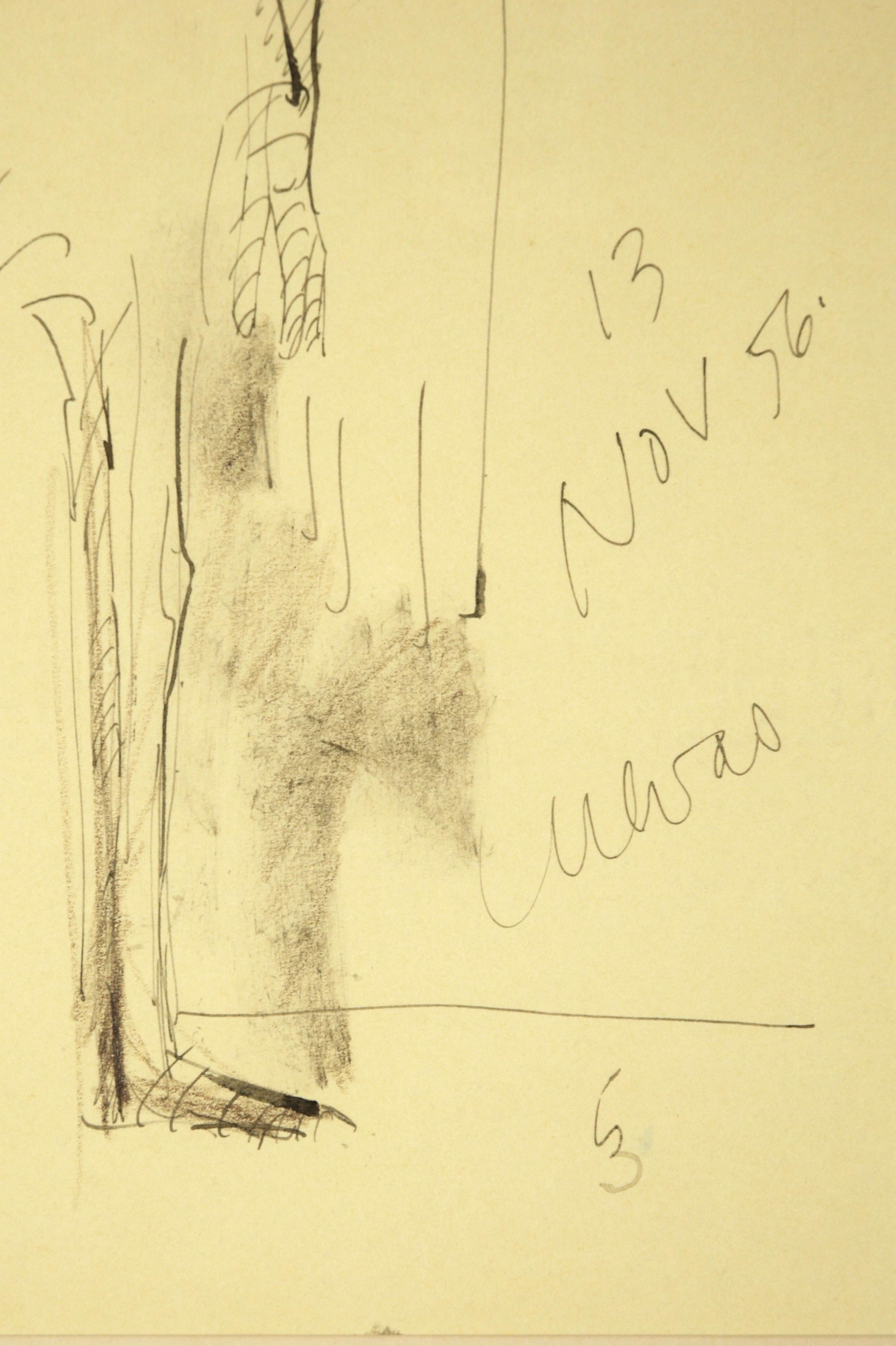 Transformista 3 - Original Figurative Drawing - Modern Art by José Luis Cuevas
