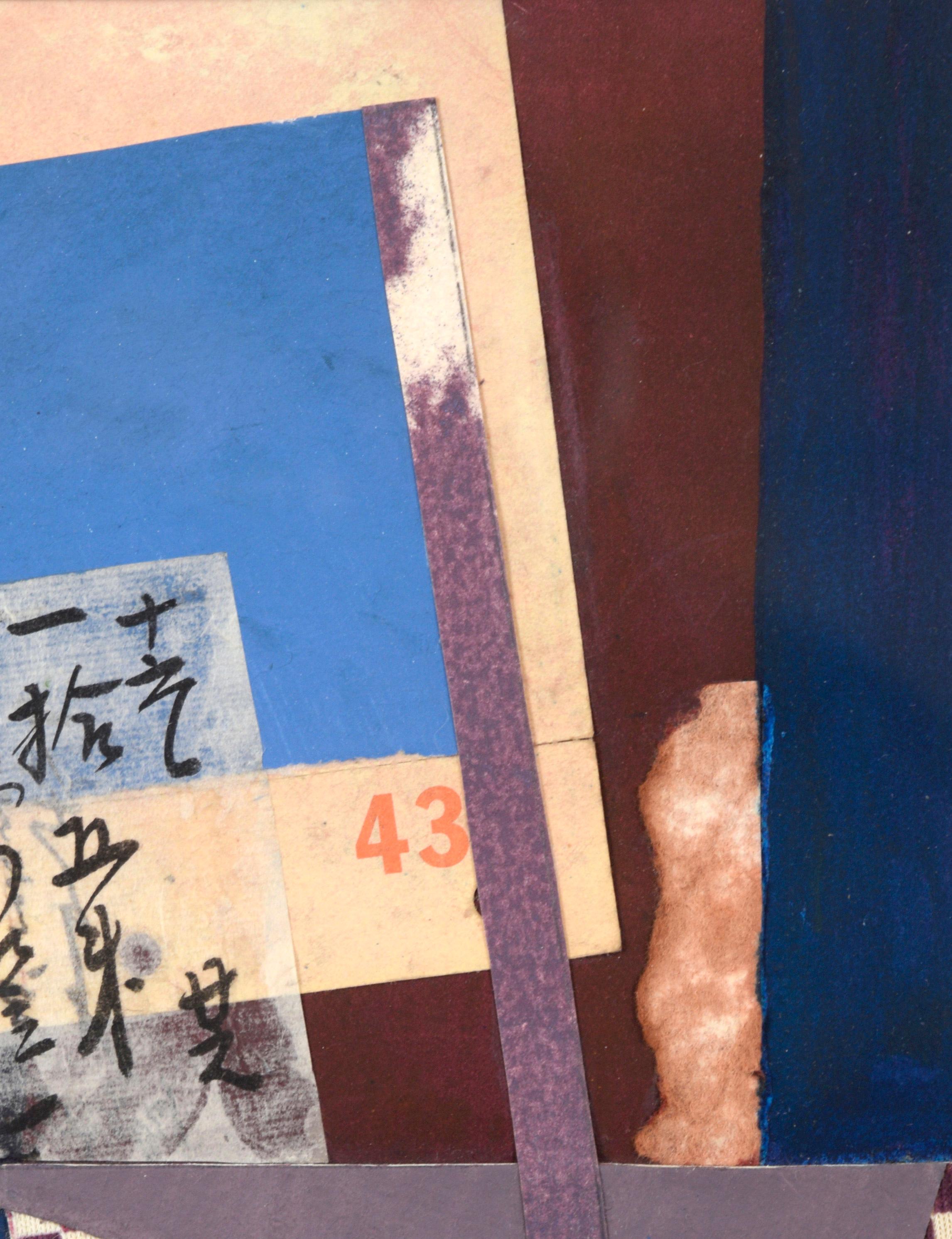 Route 10 - Abstract Collage

Abstract mixed media collage which pulls on motifs from color-field painting, cubism, and geometric abstraction. This piece has a warm quality to the color, with everything from the creams to the deep blues taking on a