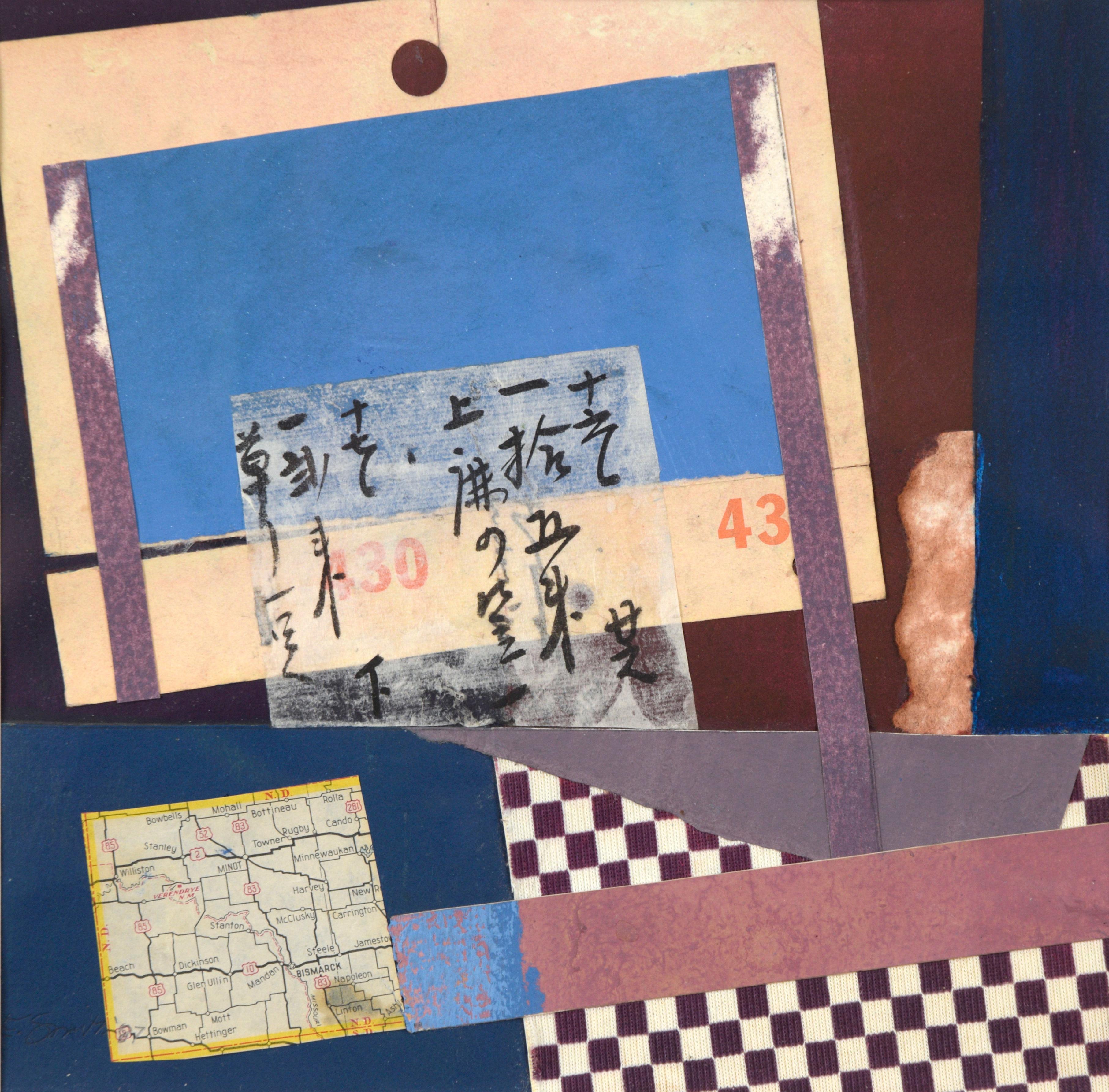 Route 10 - Abstract Collage For Sale 1