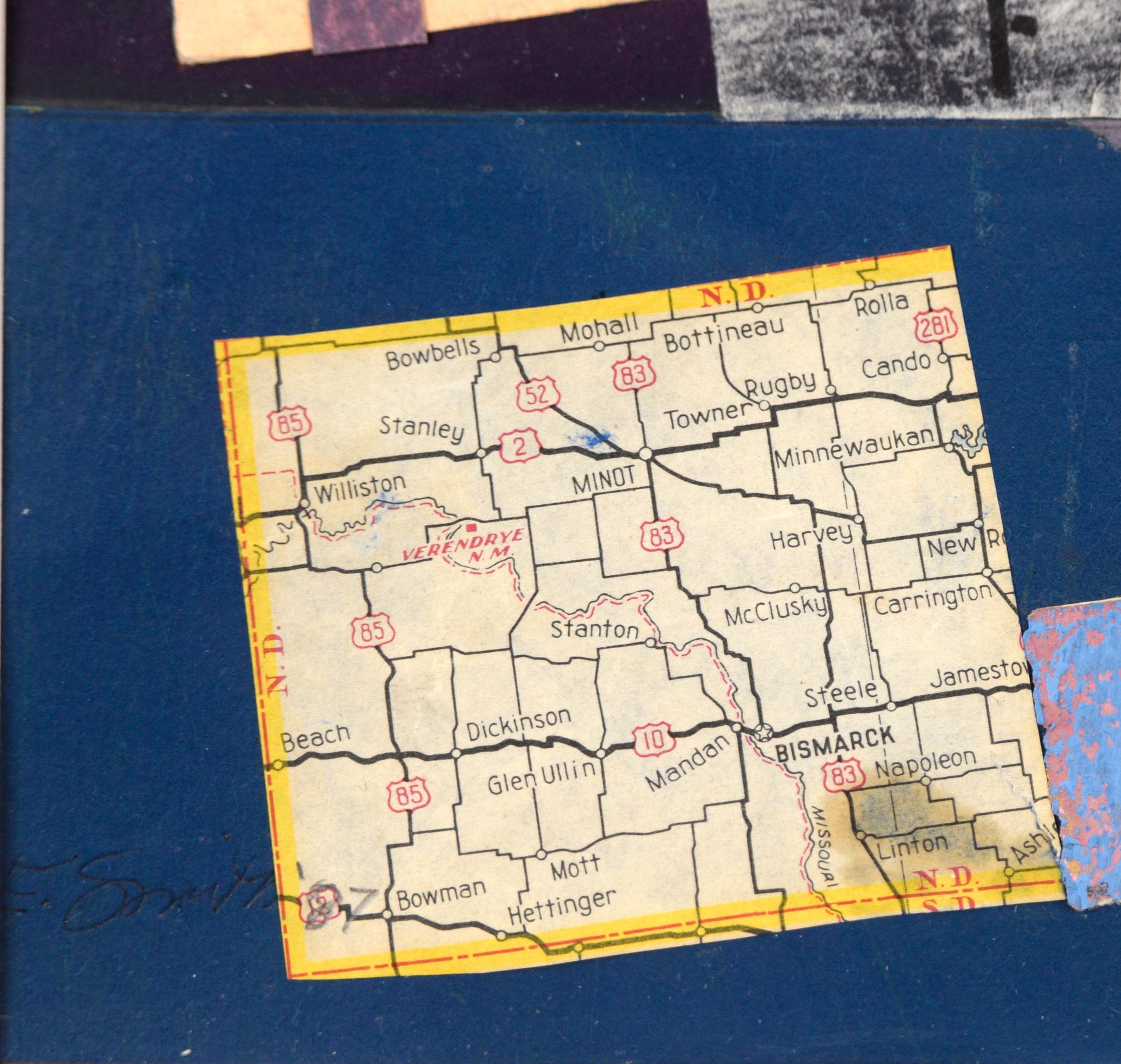 Route 10 - Abstract Collage For Sale 3