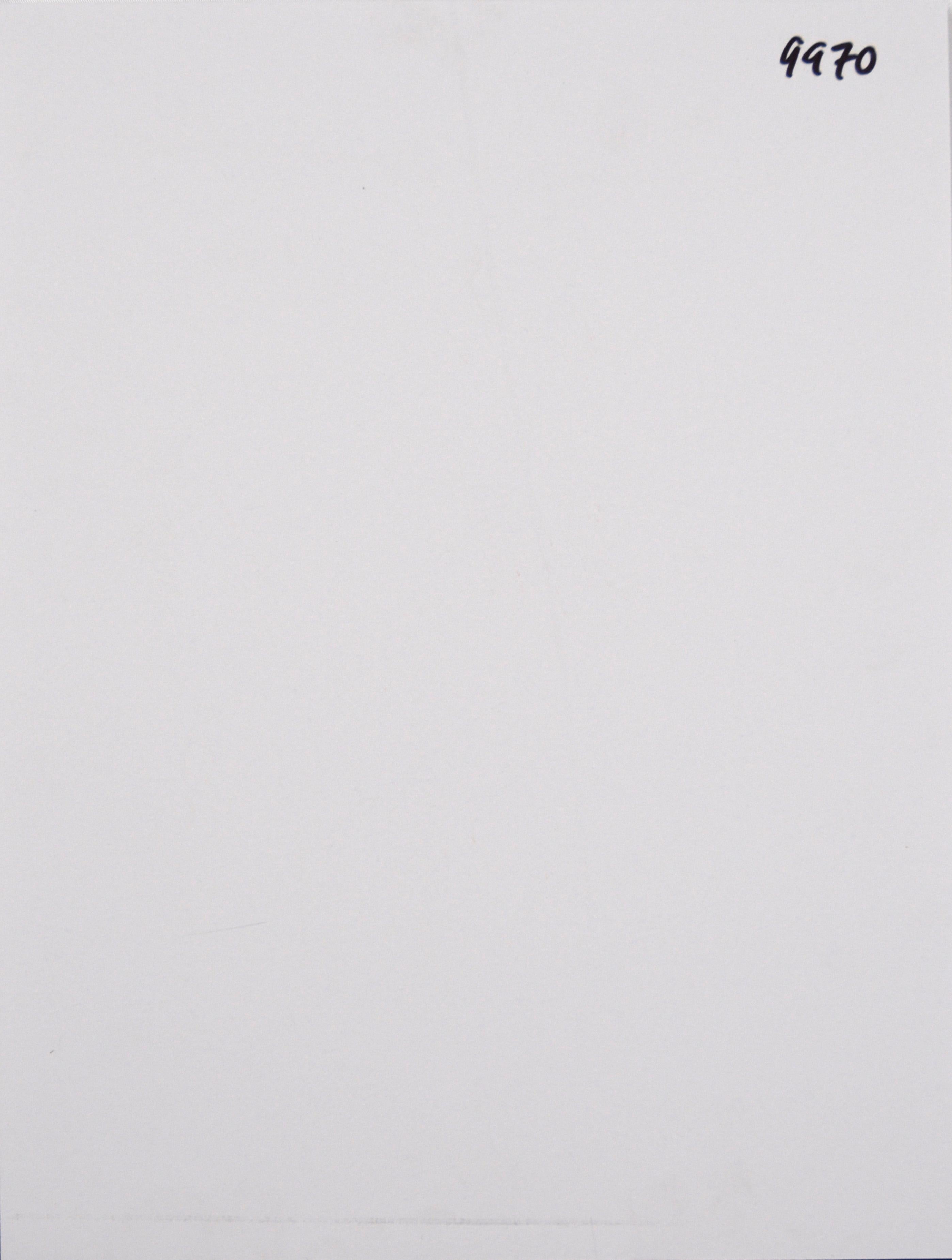 Disegno dal vero di interni - Ritratto di donna con fiore II in vendita 2