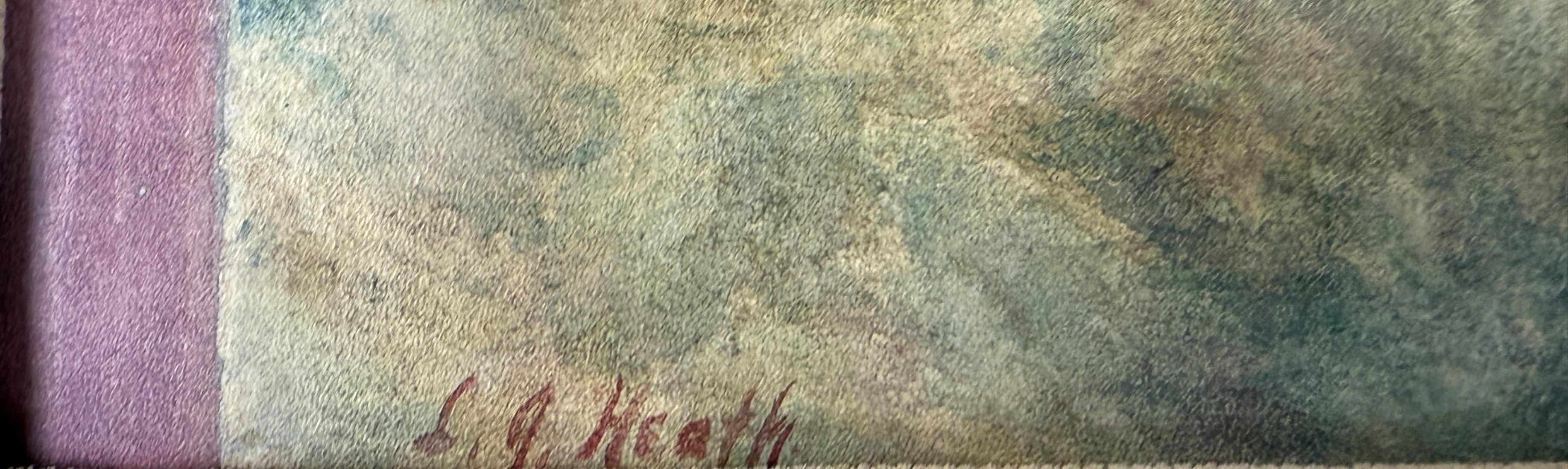 Le sequoie della costa della California settentrionale - Acquerello di Lillian Dake Heath
Le sequoie e una strada di campagna a Davenport, California - Acquerello di Lillian Dake Heath (americana, 1864-1961) 
Firmato in basso a sinistra 