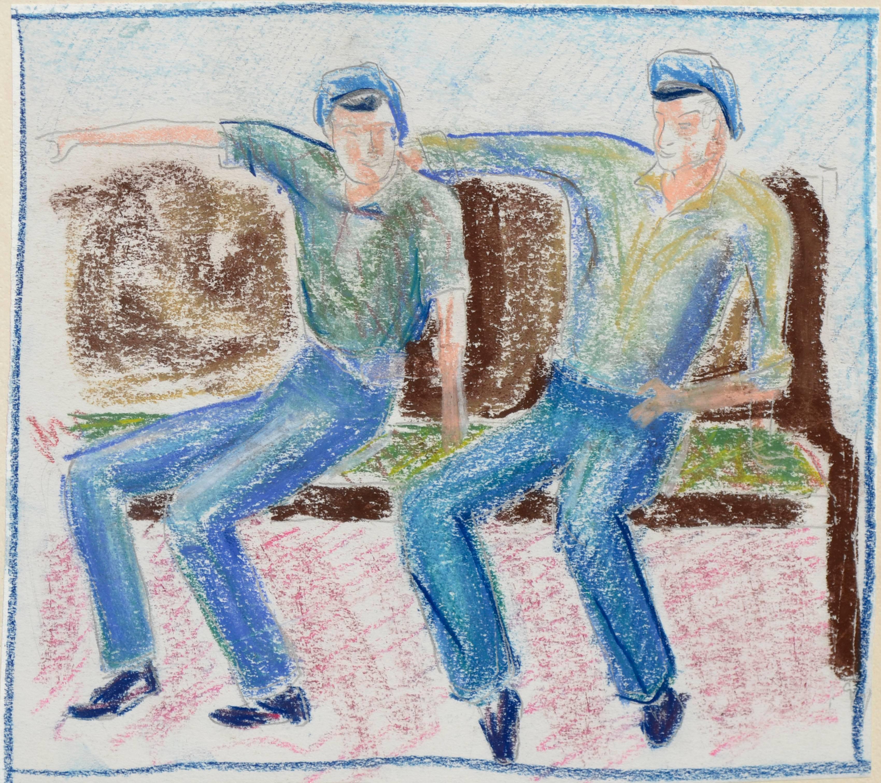 Sailors on a Bench by Clark Blocher 1