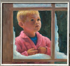 "I See a Robin" - Portrait of a Boy in Winter 
