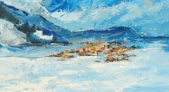 Mid Century Mountain Landscape of the Matterhorn