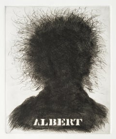 "Albert",  Silhouette del ritratto di Albert Einstein