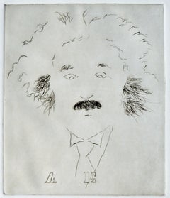 "A E" Albert Einstein Ritratto #7
