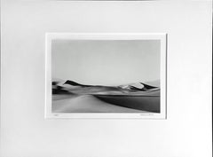 "Sand Dunes Death Valley" - Minimal Desert Black & White Landscape Photograph