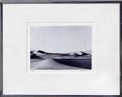 "Sand Dunes Death Valley" - Minimal Desert Black & White Landscape Photograph