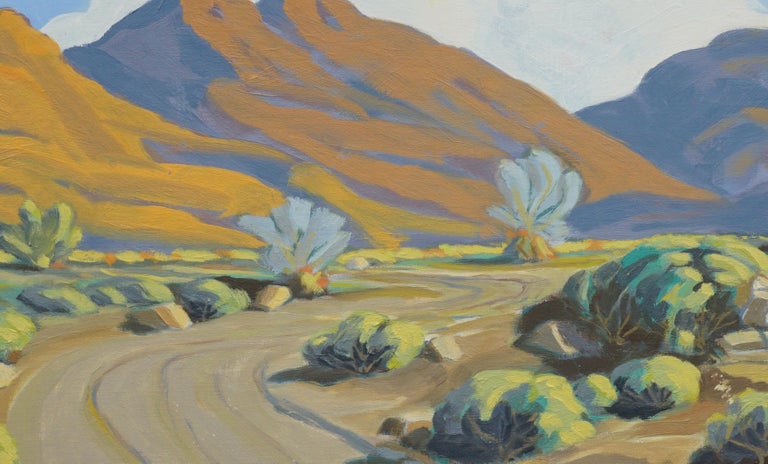 George W. Courtney - Desert Road, Painting For Sale at 1stdibs