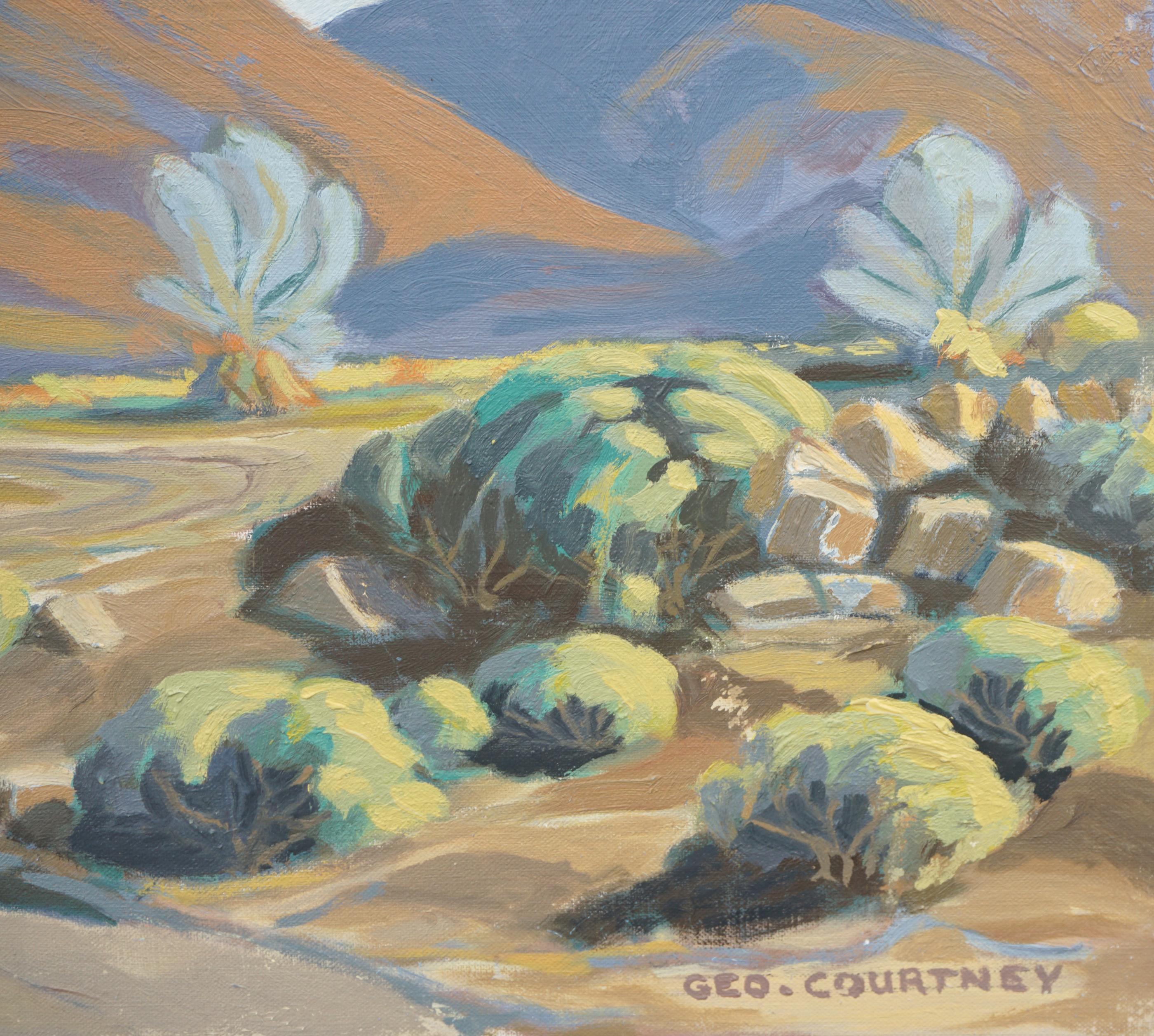 desert road painting