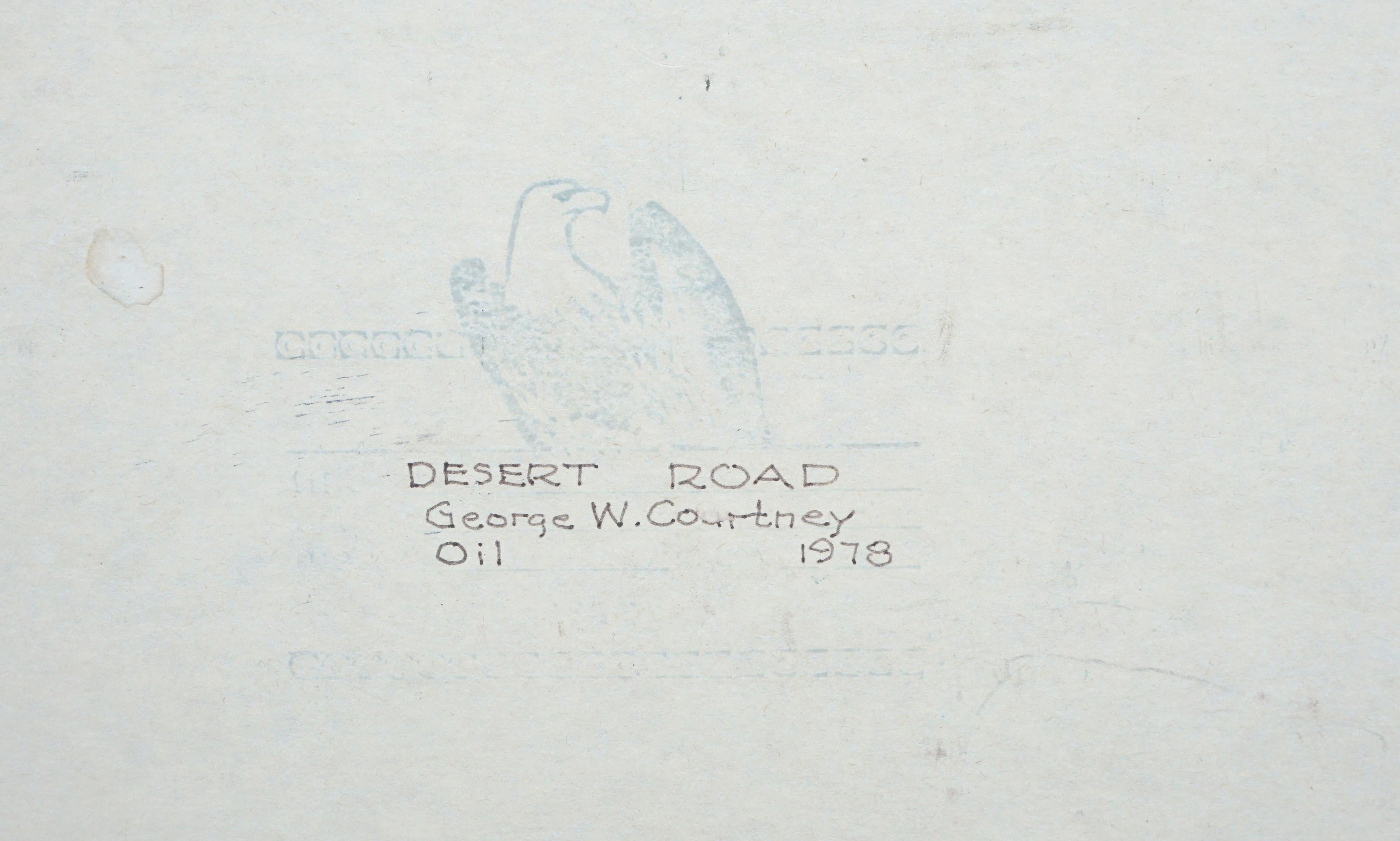 Desert Road - American Impressionist Painting by George W. Courtney