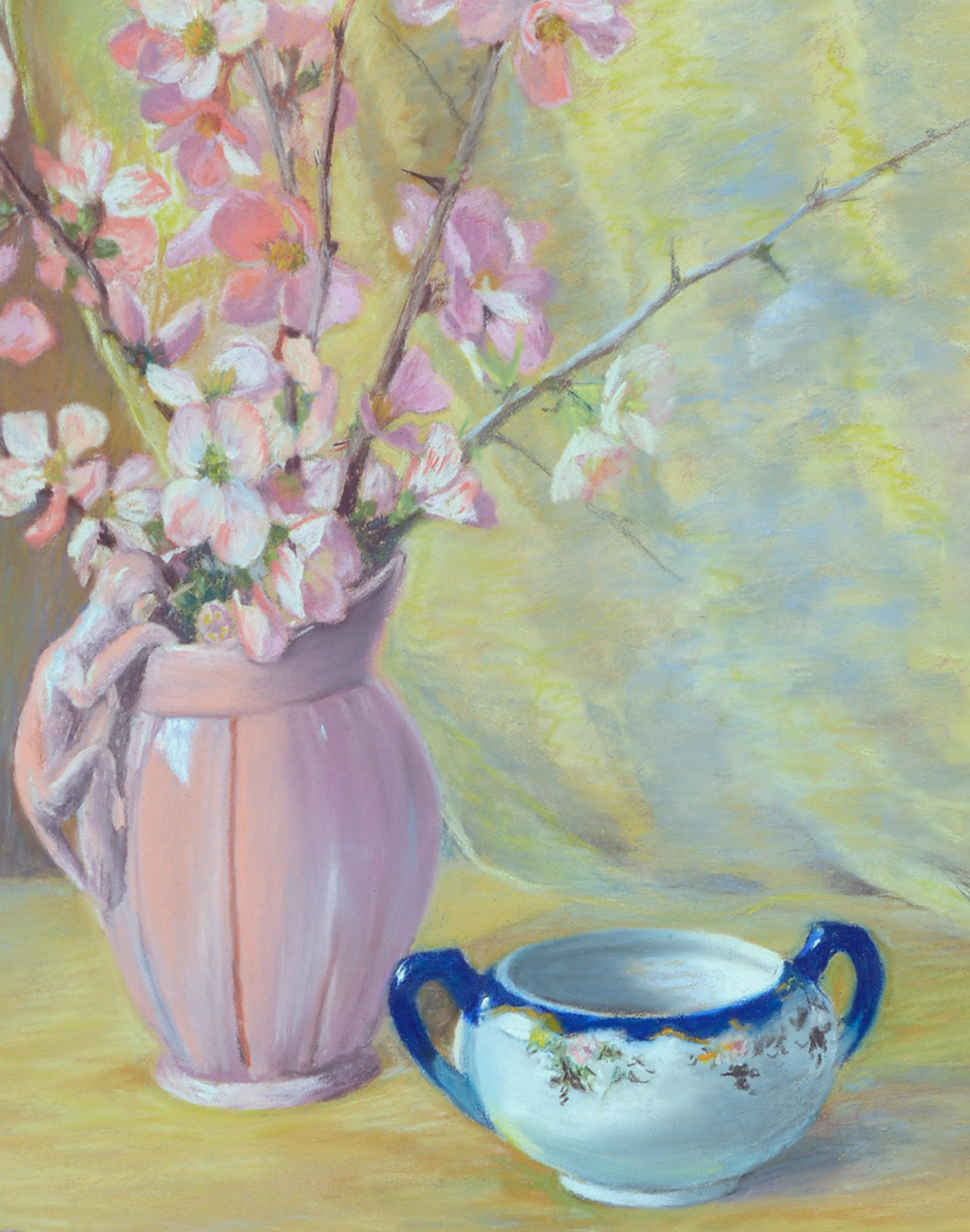Blumenstillleben aus den 1940er Jahren  Ein A Breath of Spring  (Amerikanischer Impressionismus), Painting, von Eugenie Pack Stiffler