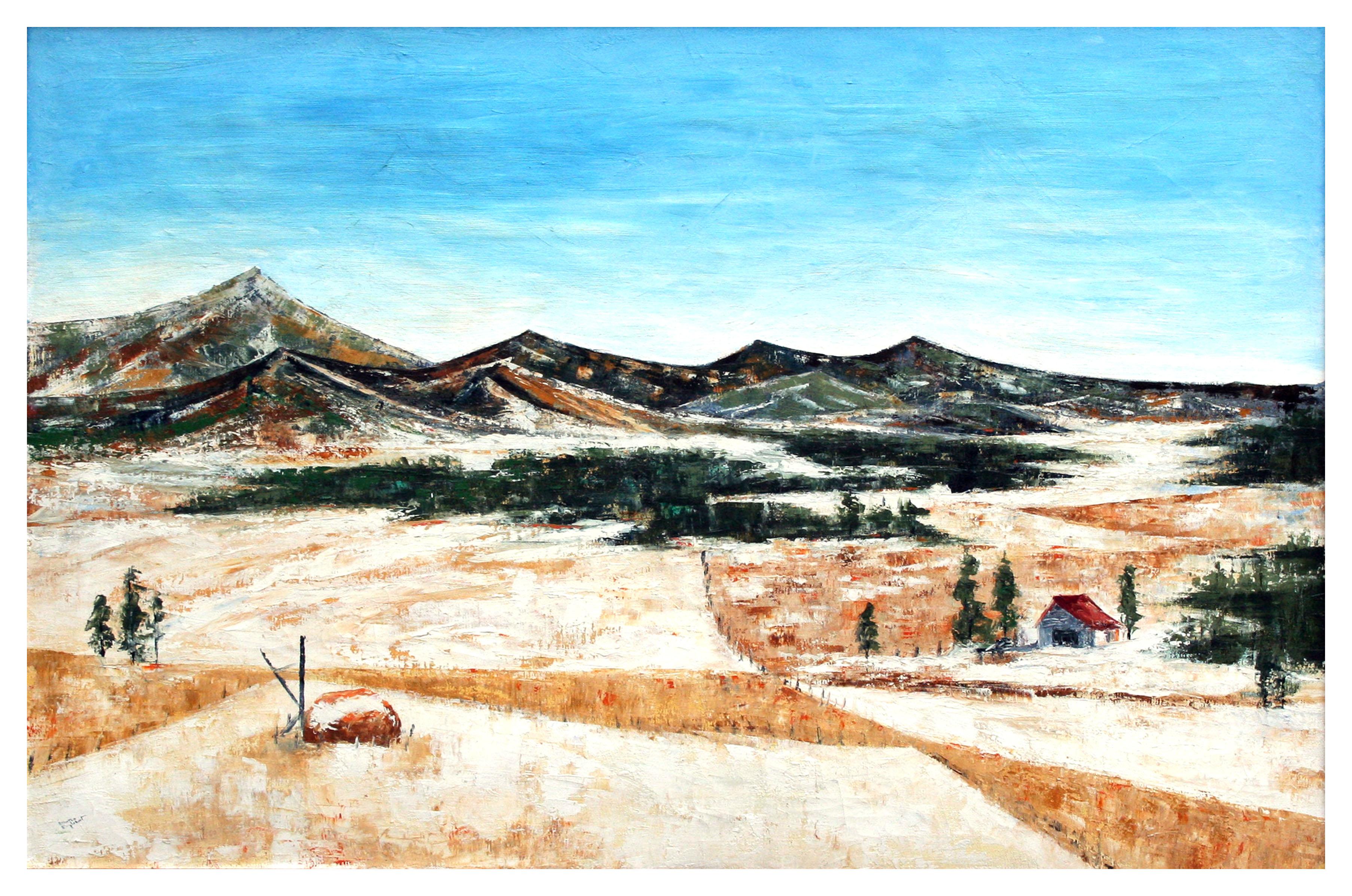 Mid Century Colorado Country Landscape - Painting by Stanton Englehart