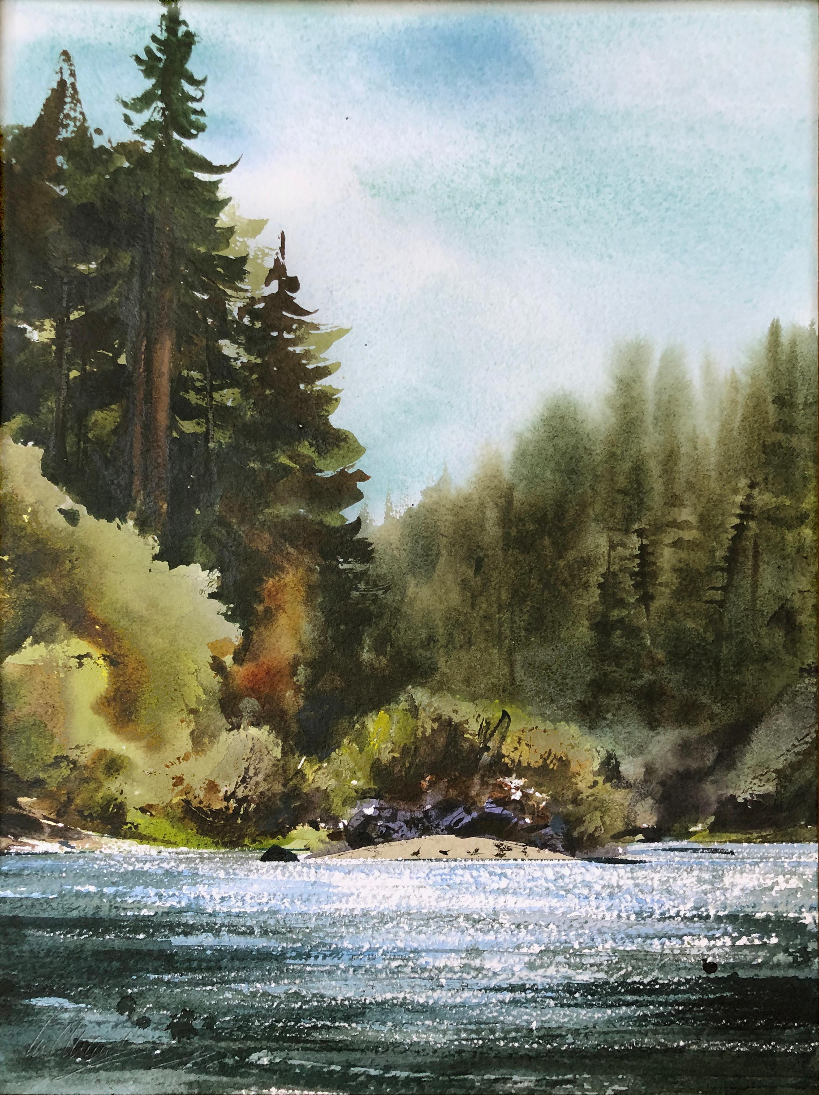 California Landscape -- Russian River Landscape at Bohemian Grove - Art by William Matthews
