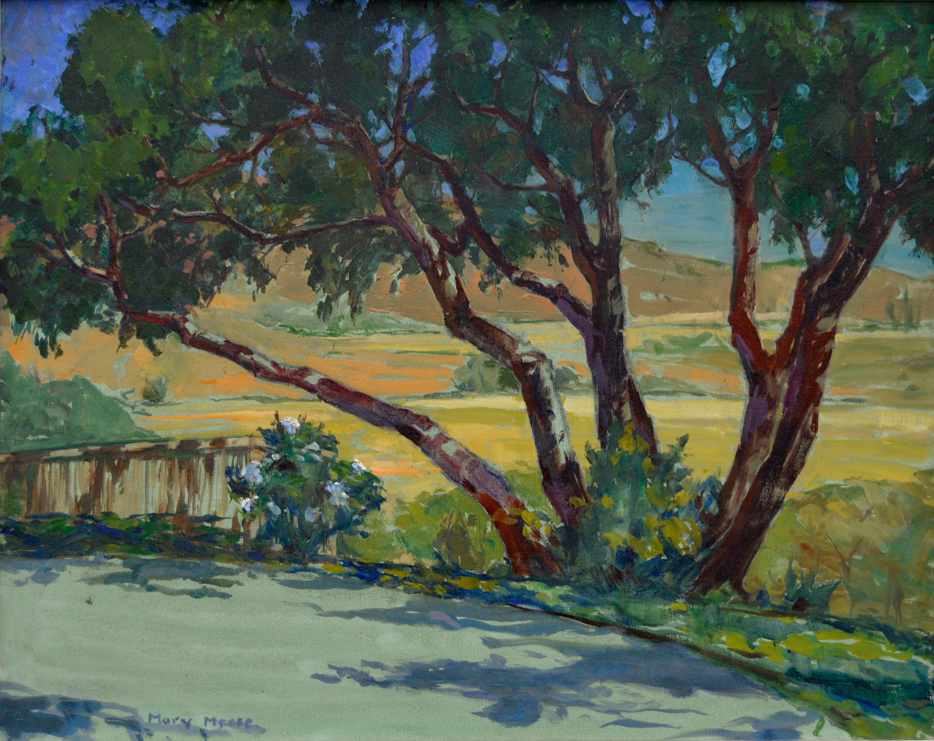 California Rural Road Landscape - Painting by Mary Melody Meese