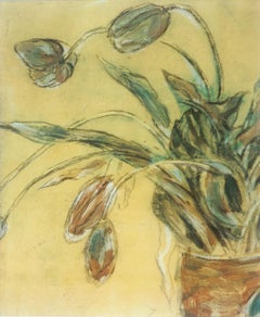 "Tulips Detail" - Botanical Still Life Lithograph
