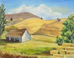 Farmhouse on the Hills Landscape