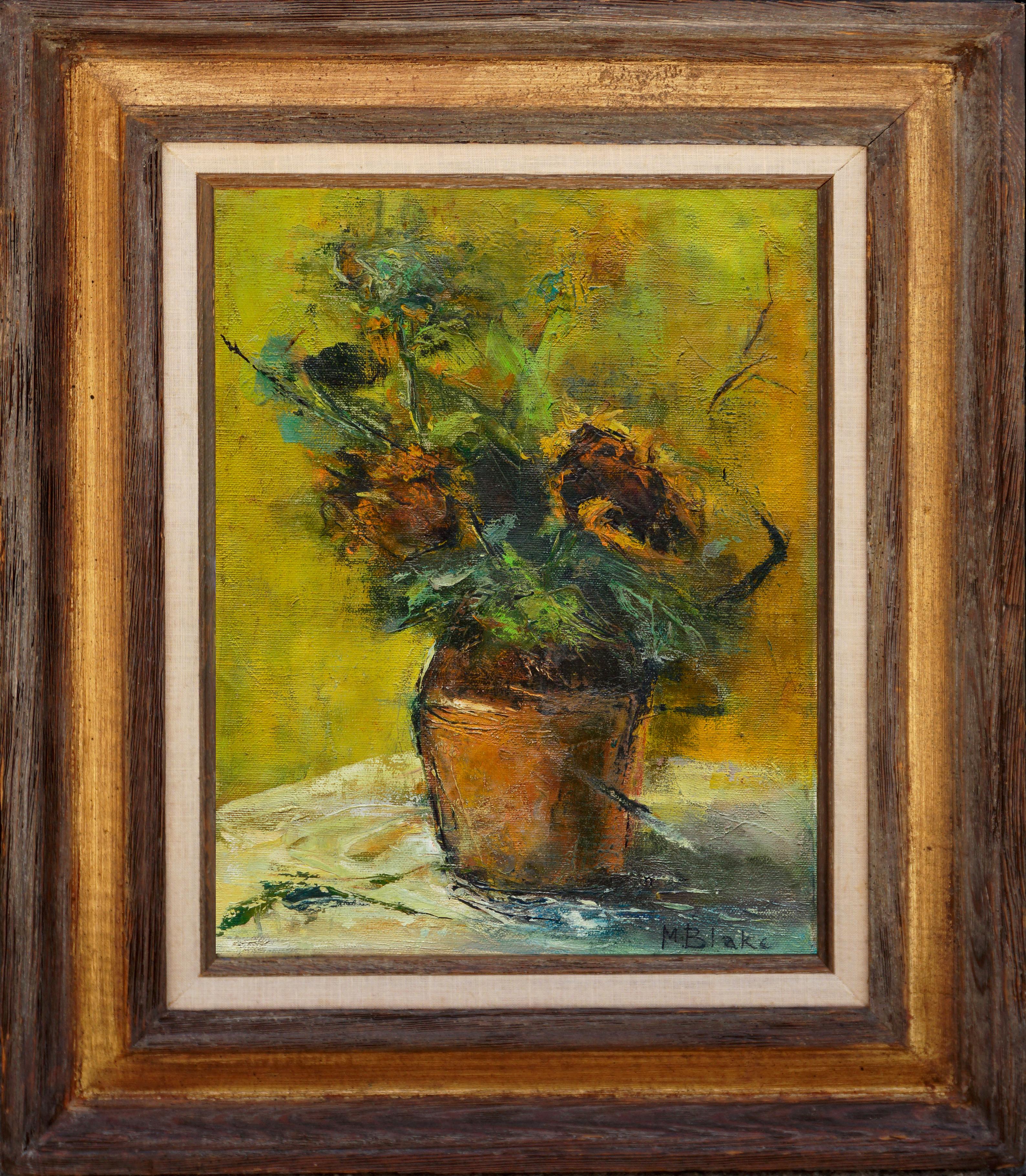 Marjorie May Blake Still-Life Painting - Sunflower Still Life
