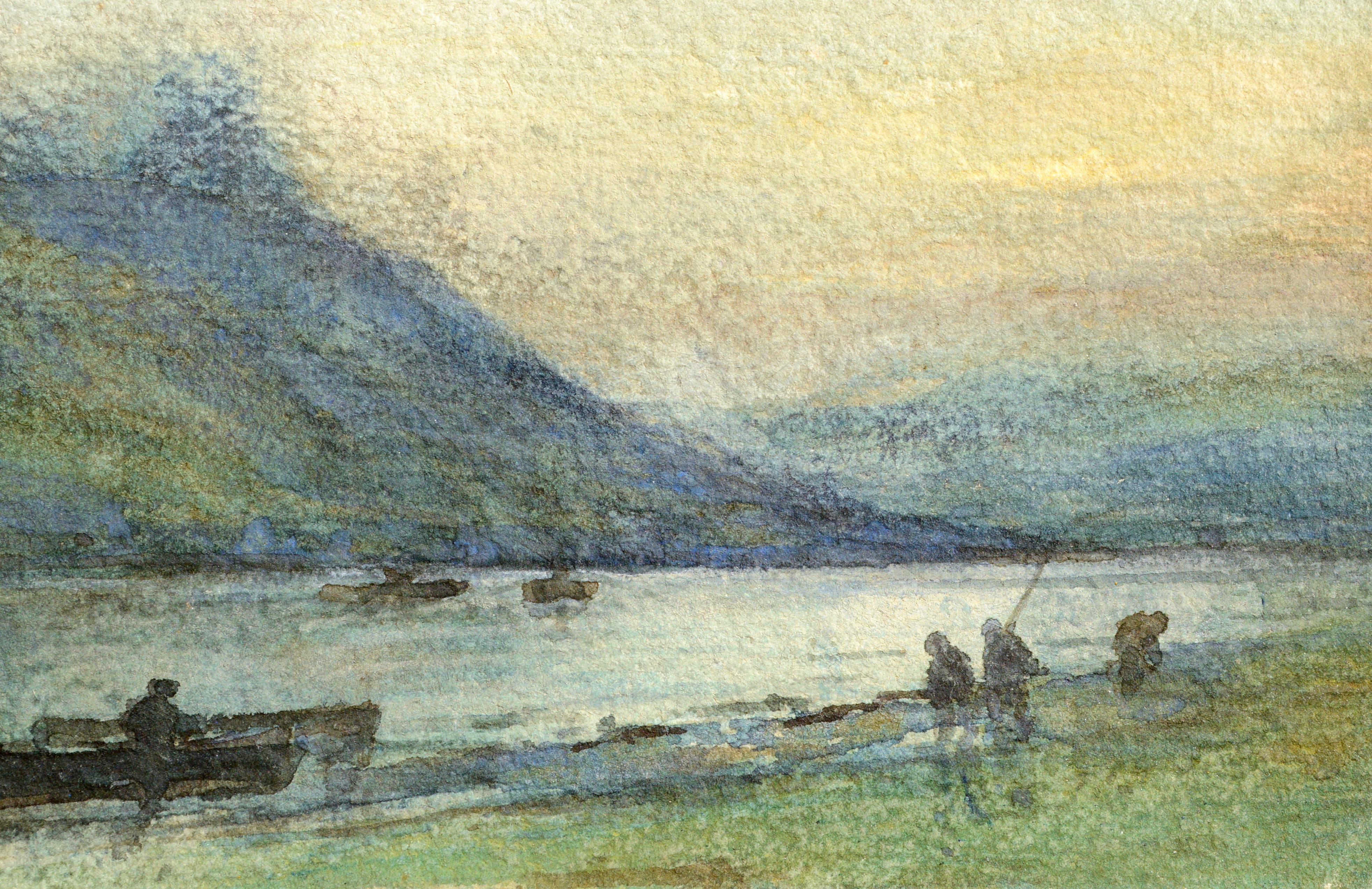 Fishing at Dawn - Landscape 3