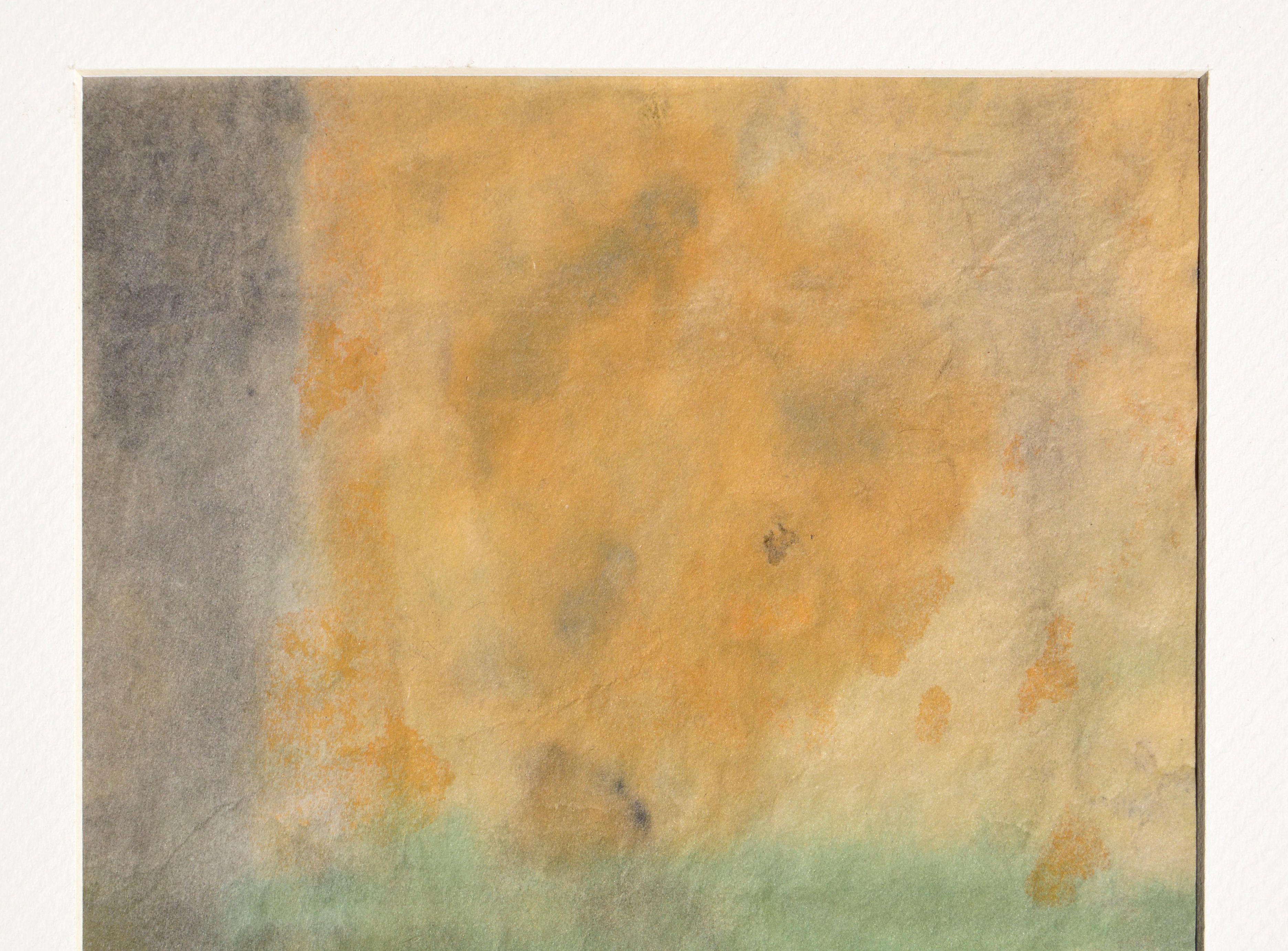 Sunset vertical abstrait du milieu du siècle dernier - Art de Irene Pattinson