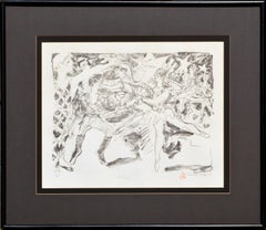 "La Valse" (The Waltz) Abstracted Figurative Lithograph