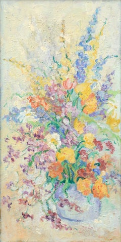 Bodegón floral vertical