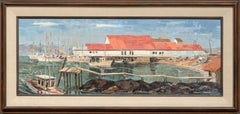 Vintage "Bodega Bay Wharf" Seascape