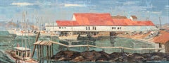 "Bodega Bay Wharf" Seascape