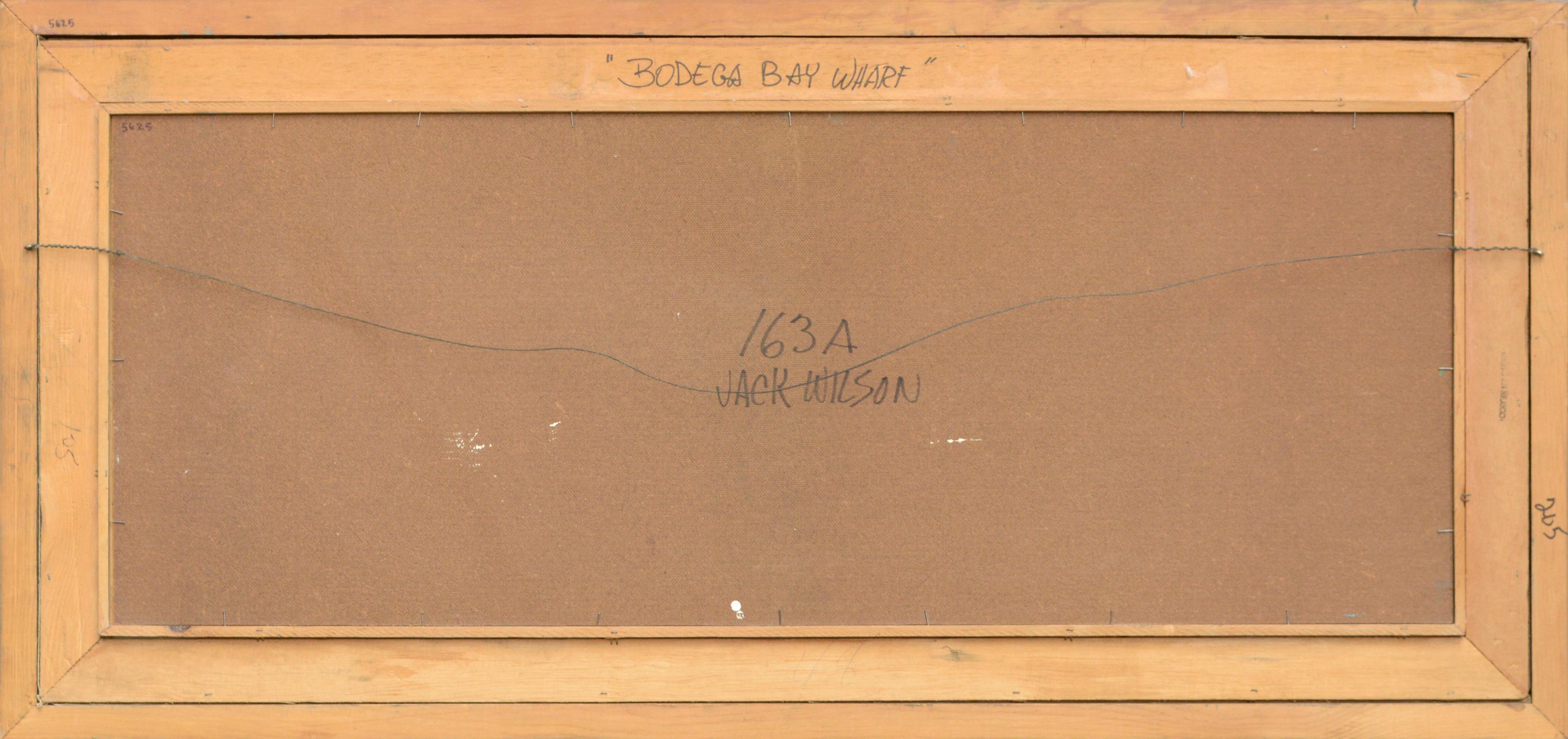 Harbor scene by Jack Wilson (American, 1919-1988). Signed 
