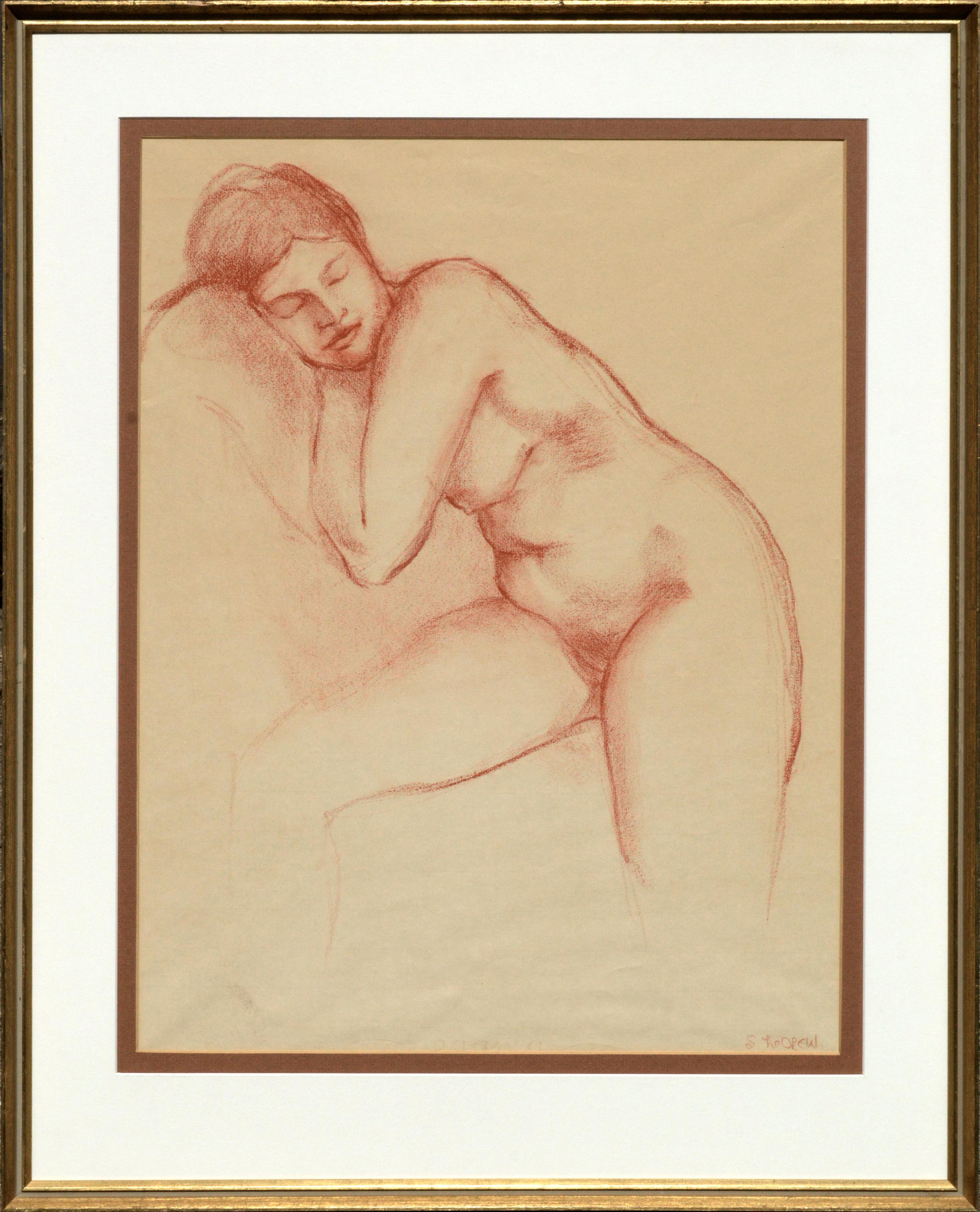 Sleeping Nude Figurative - Art by S. LeDrew