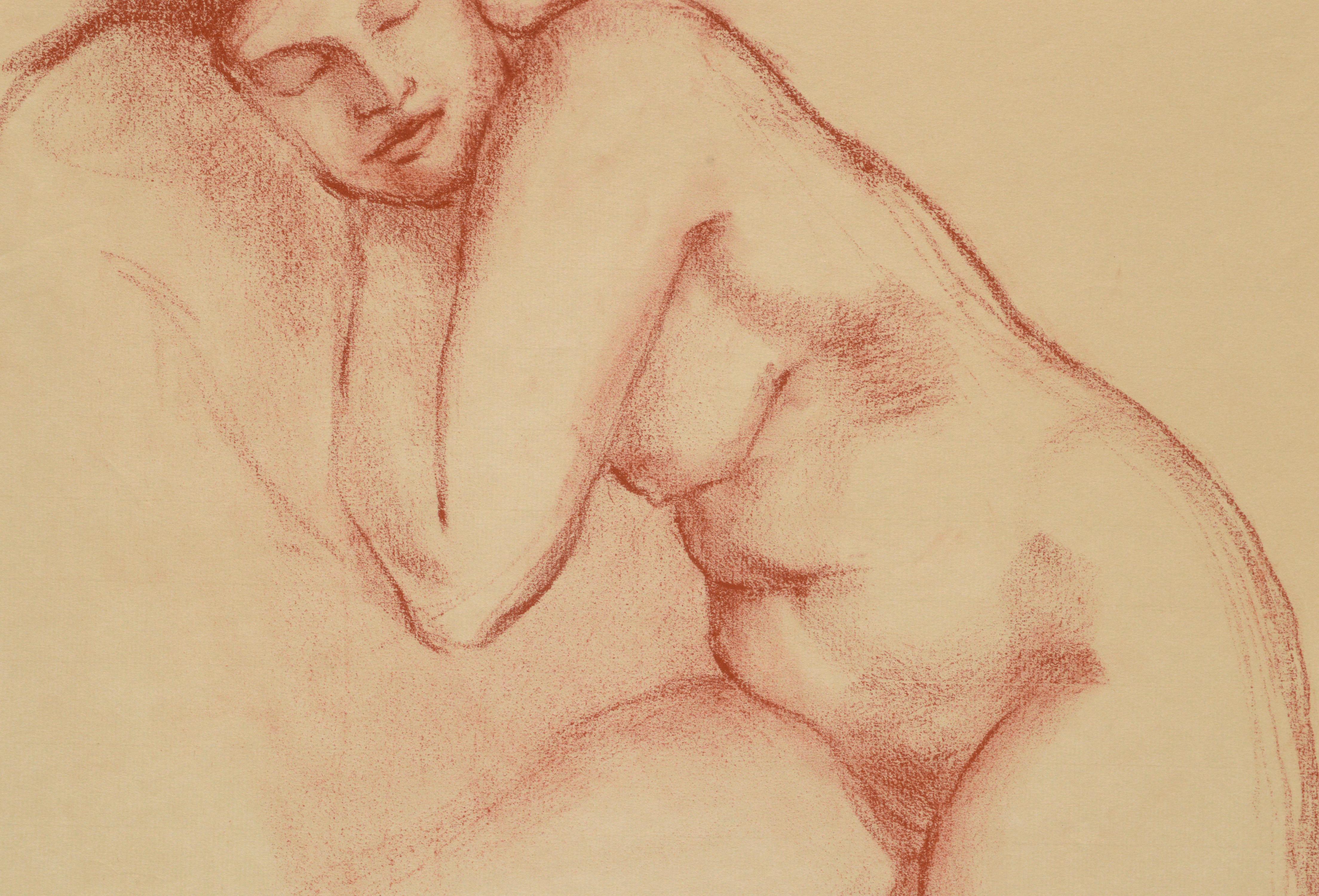 Desnudo dormido Figurativo - Nude Beige de S. LeDrew