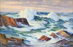 "Blue Pacific" - Mid Century Seascape