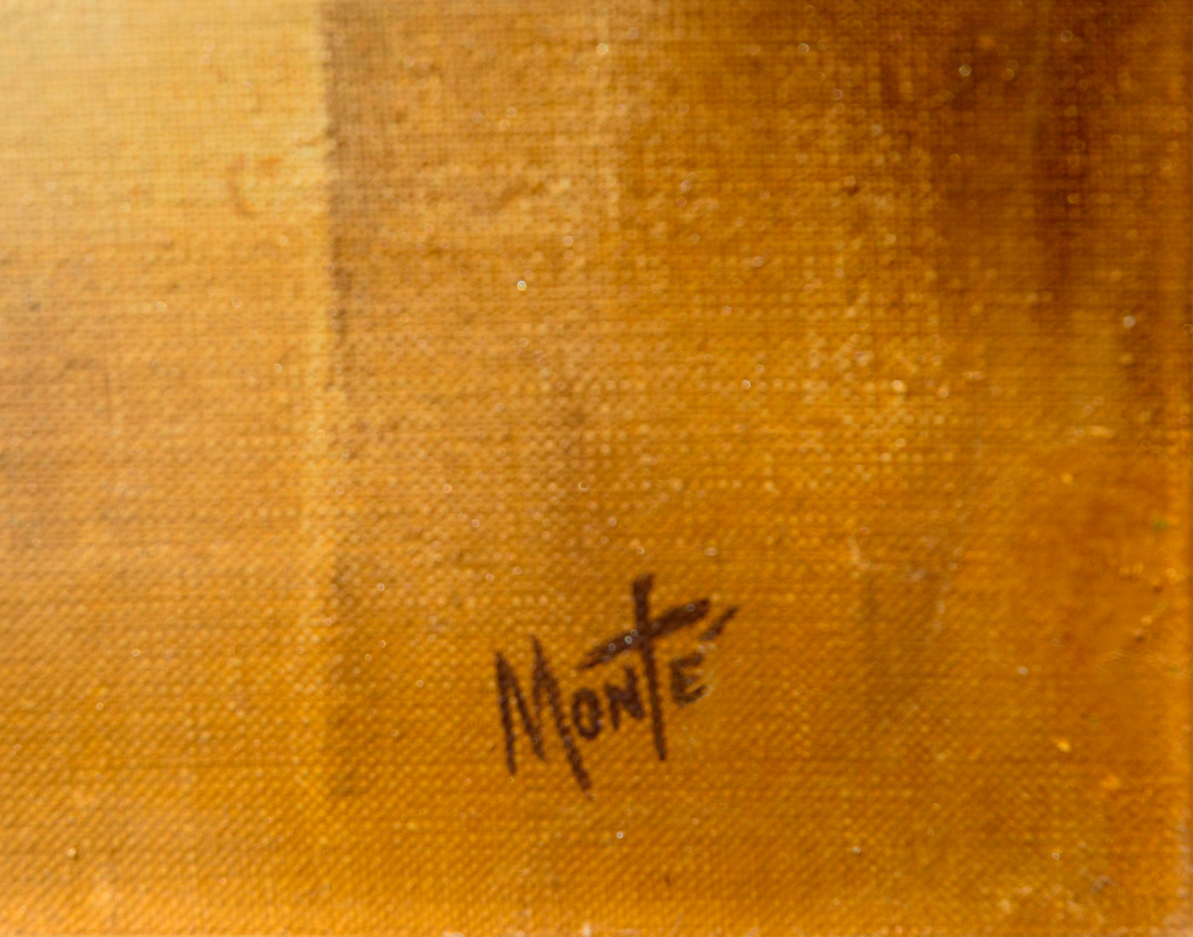 Golden Gate Abstract Landscape - Abstract Expressionist Painting by Monte Wright