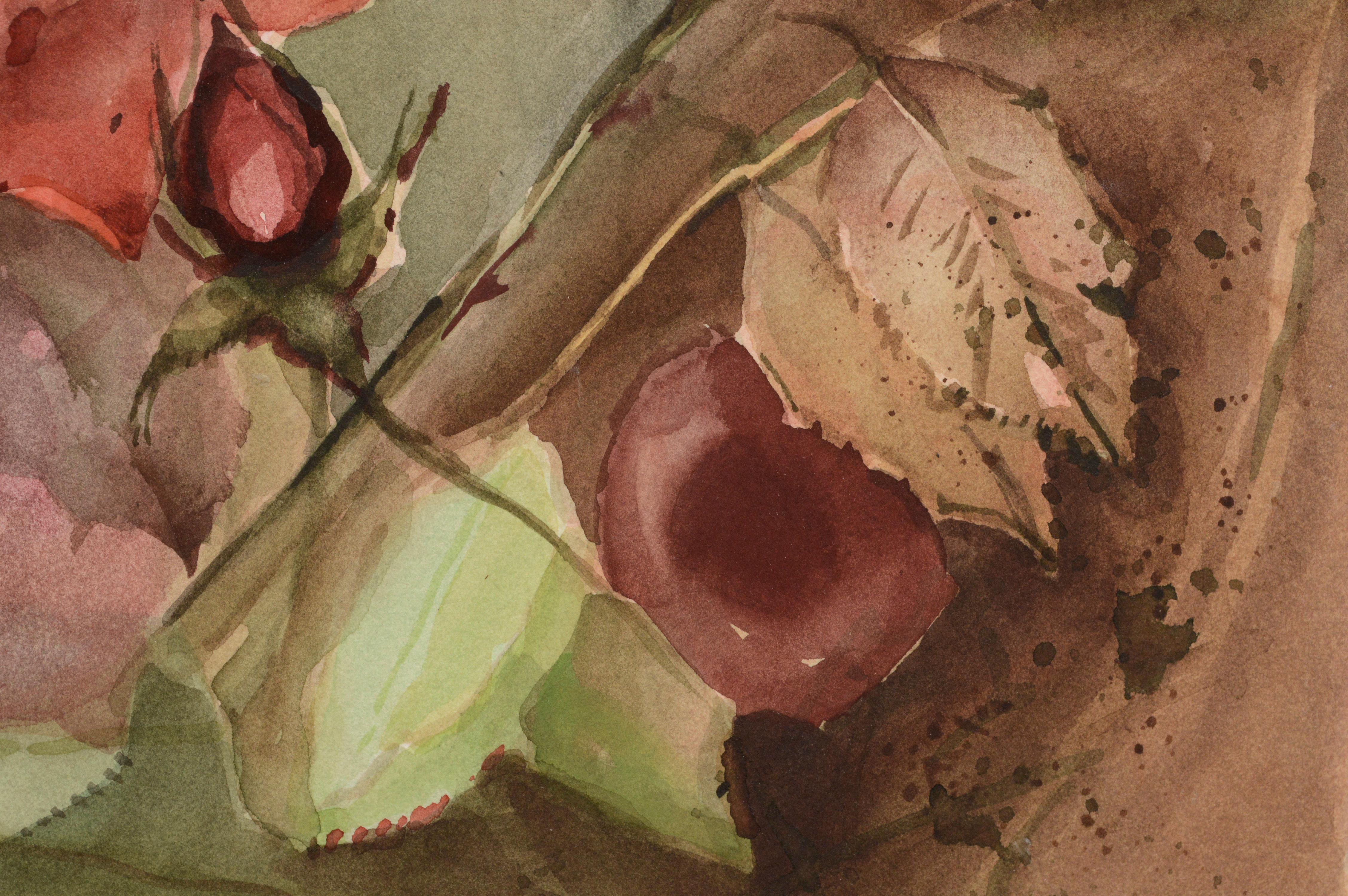 Roses #2 Still Life - American Impressionist Art by Marjorie May Blake