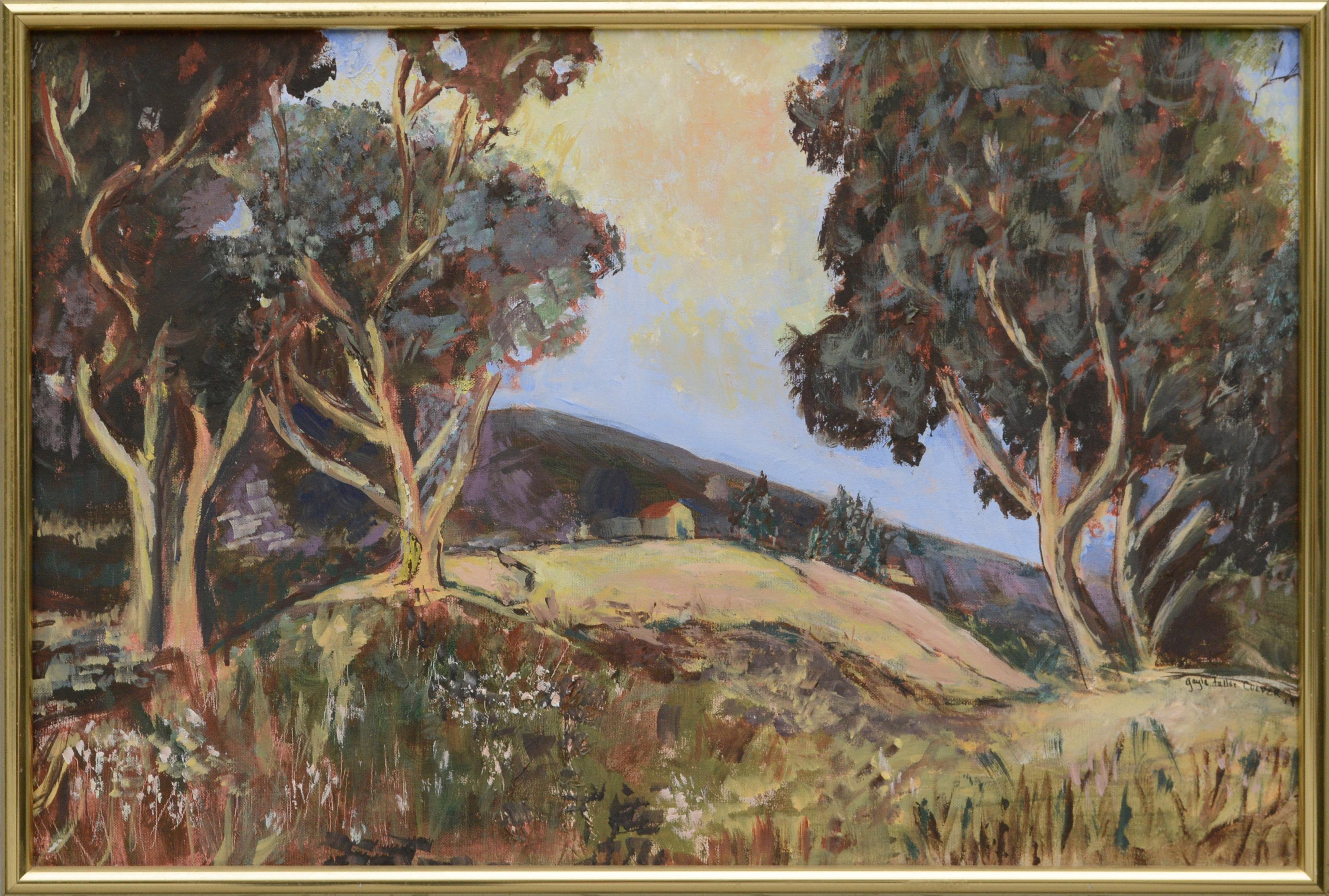 Gayle Feller Culver Landscape Painting - Vintage California Bay Area Landscape -- "That Place on Mill Creek" 
