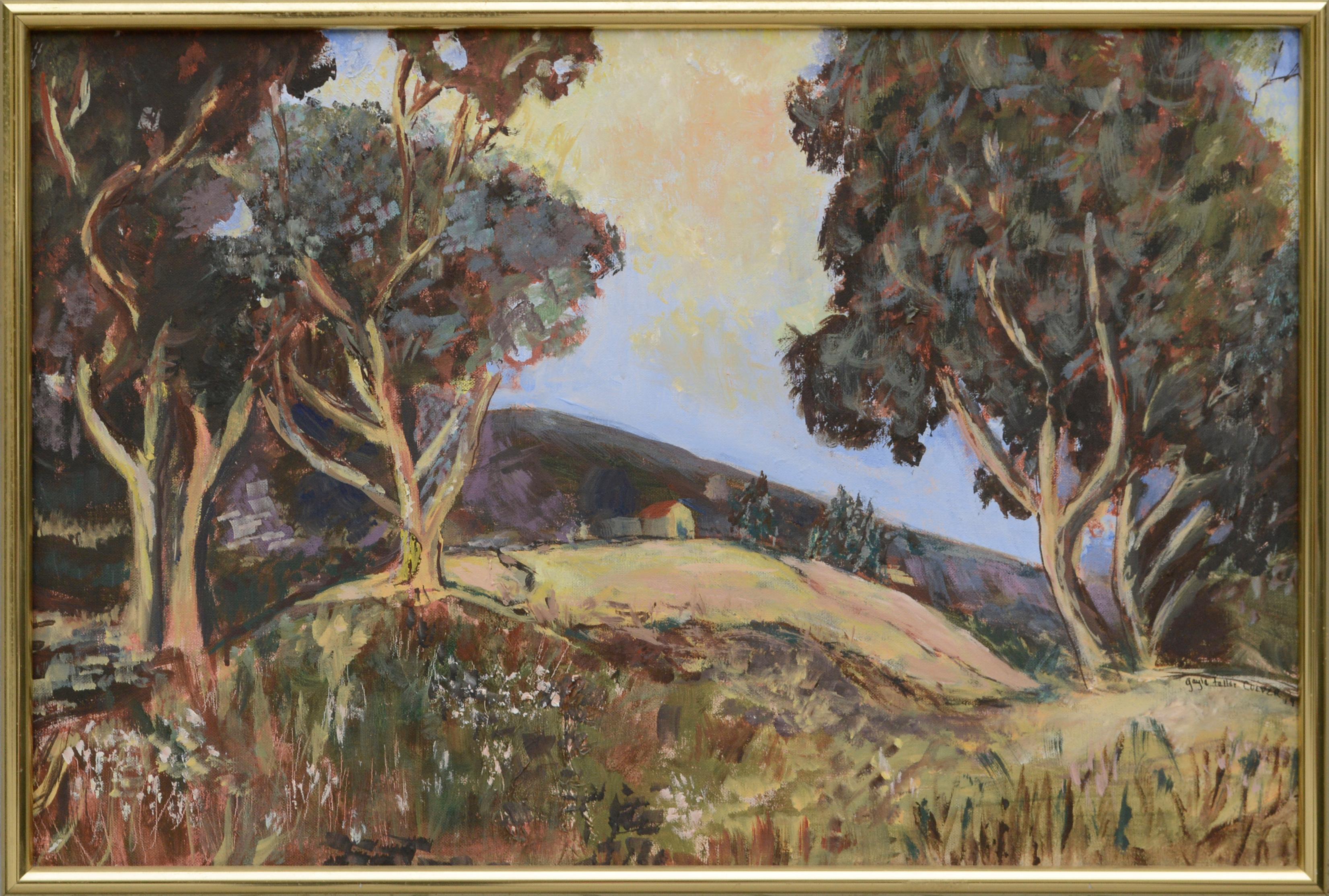 Gayle Feller Culver Landscape Painting - Vintage California Bay Area Landscape -- "That Place on Mill Creek"