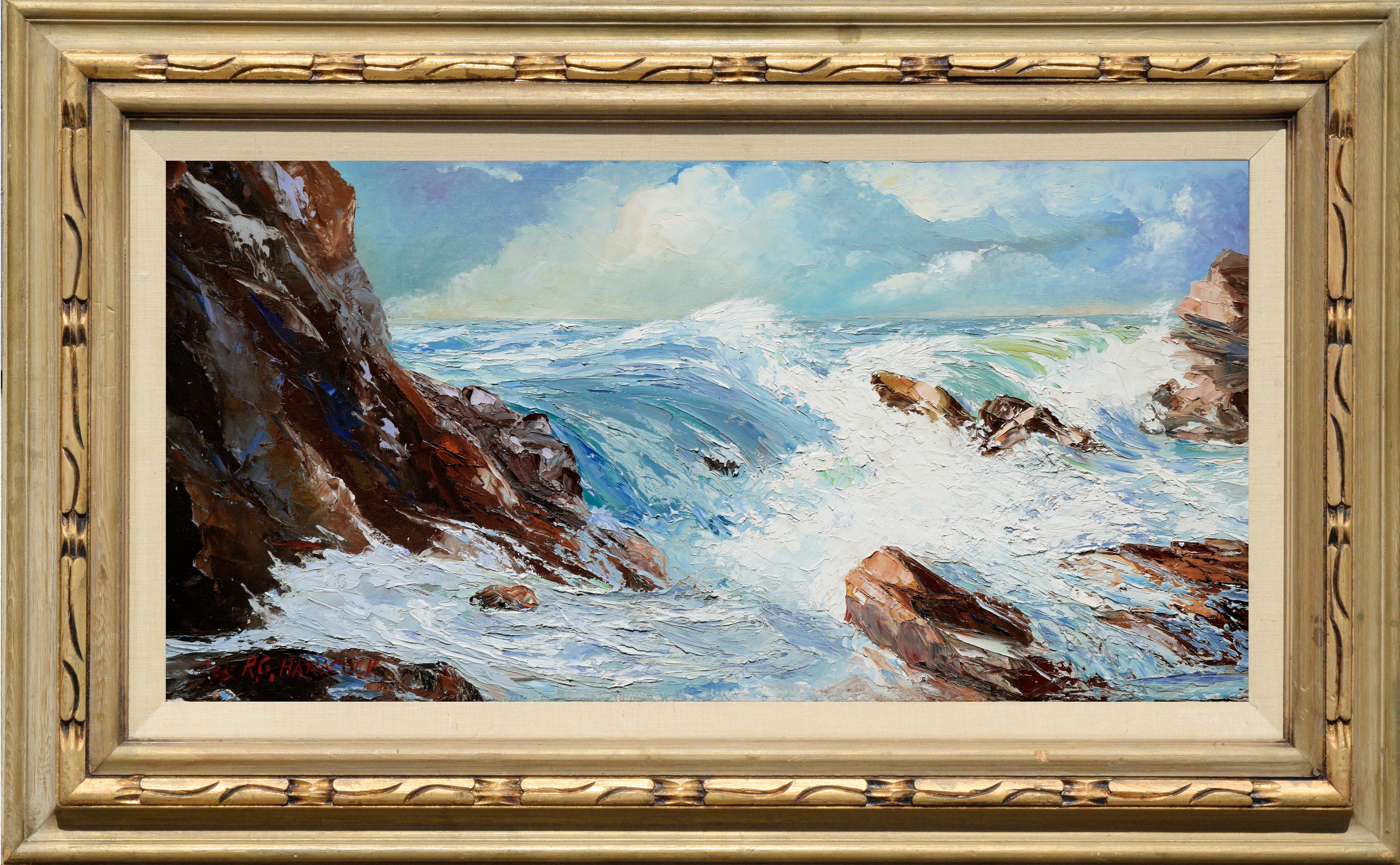 R.G. Hathcock Landscape Painting - California Ocean Scene Seascape