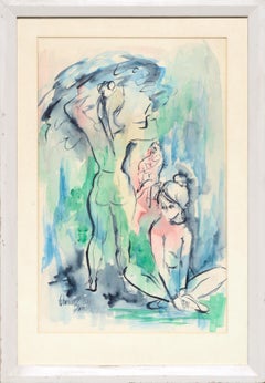 Ballerine - Acquerello figurativo