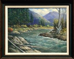 Paisaje del río Pack de Idaho de mediados de siglo