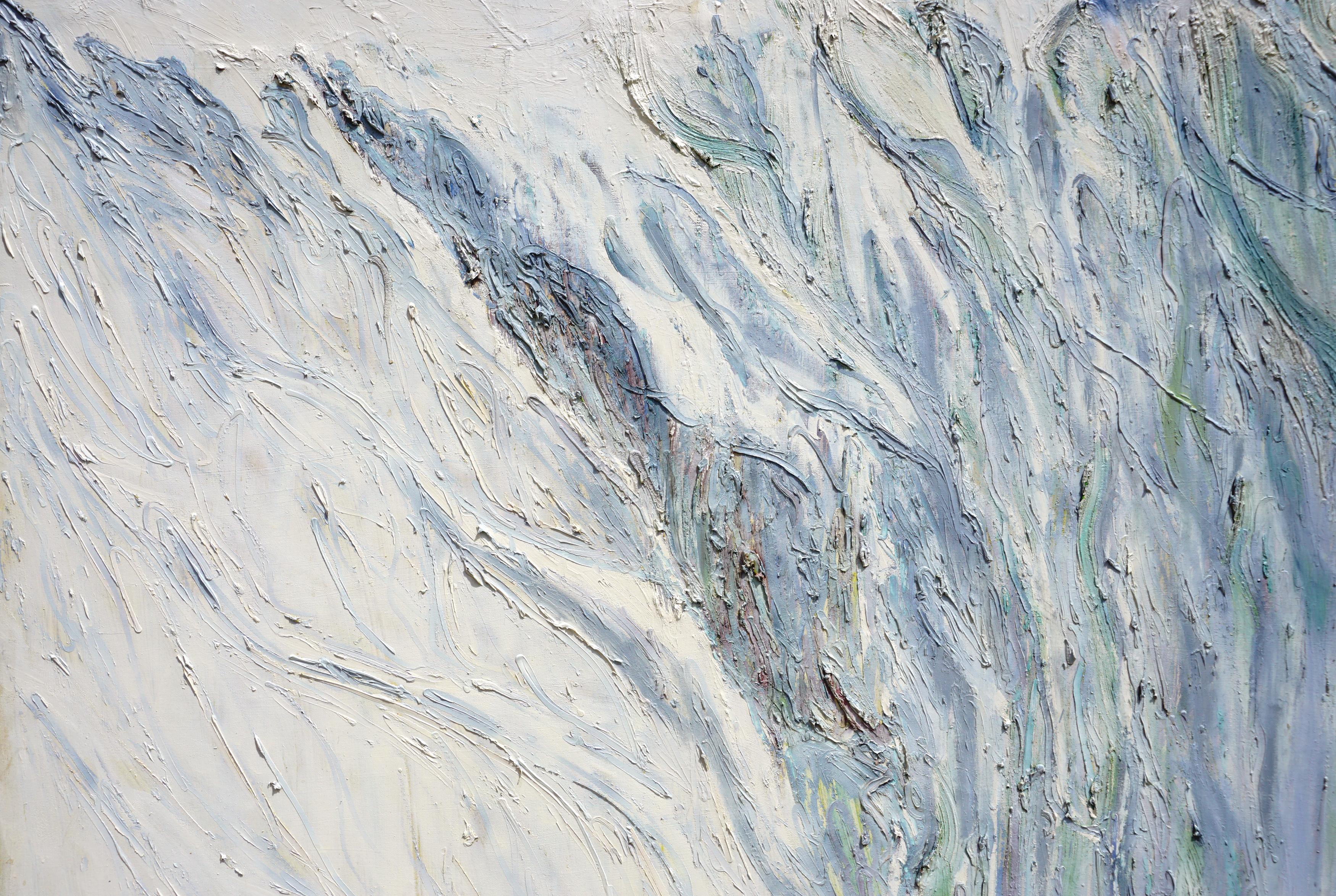 Glacier Abstract Expressionist Landscape - Painting by Allie William Skelton