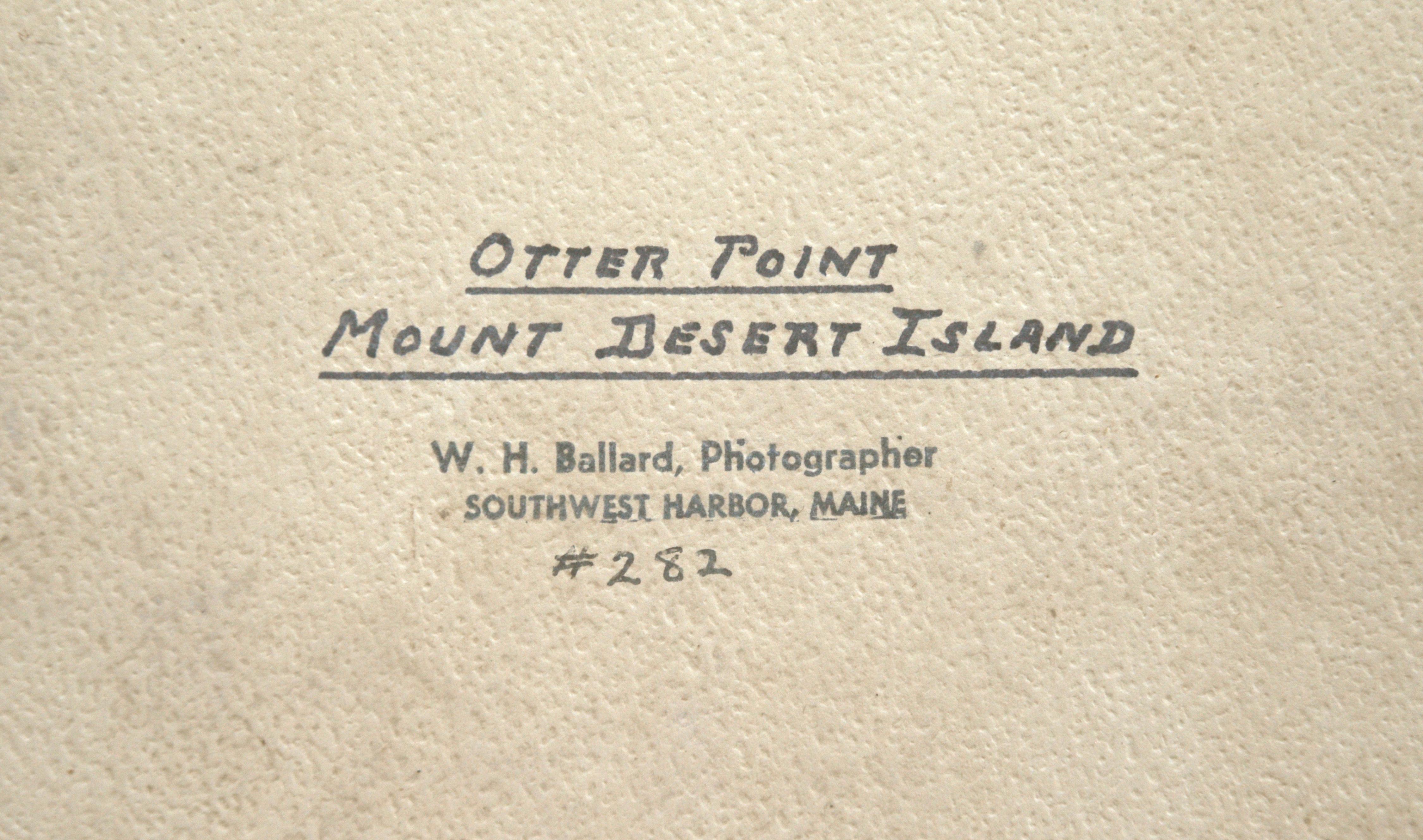 Otter Point Mount Desert Island Maine - Beige Landscape Photograph by Willis H Ballard