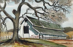 Green Barn in Autumn