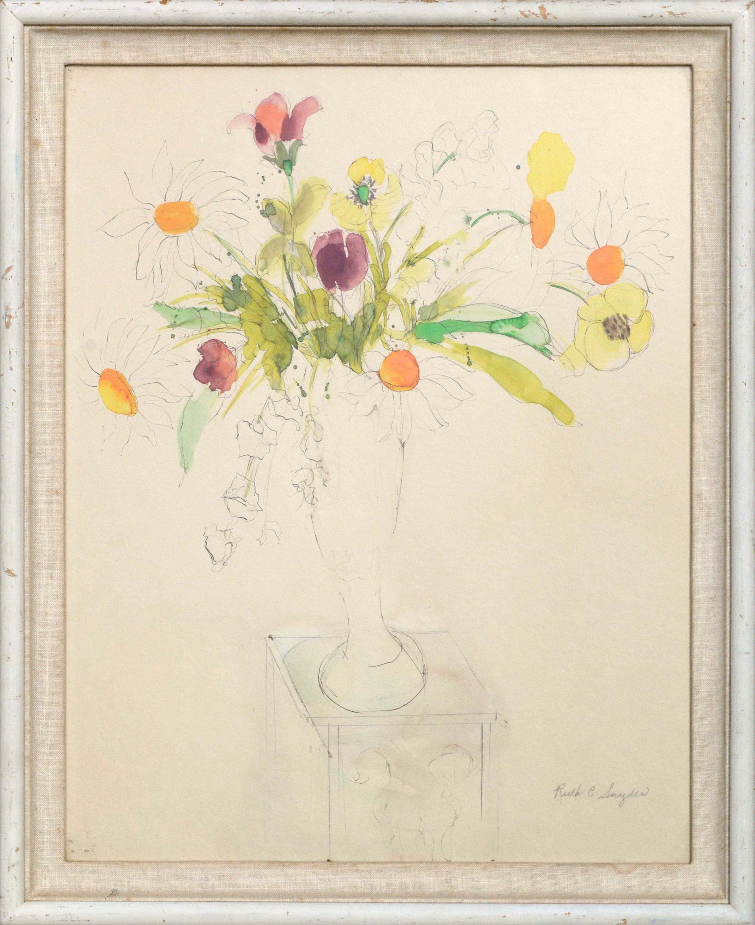 Ruth Cozen Snyder Still-Life - Floral Still Life Study