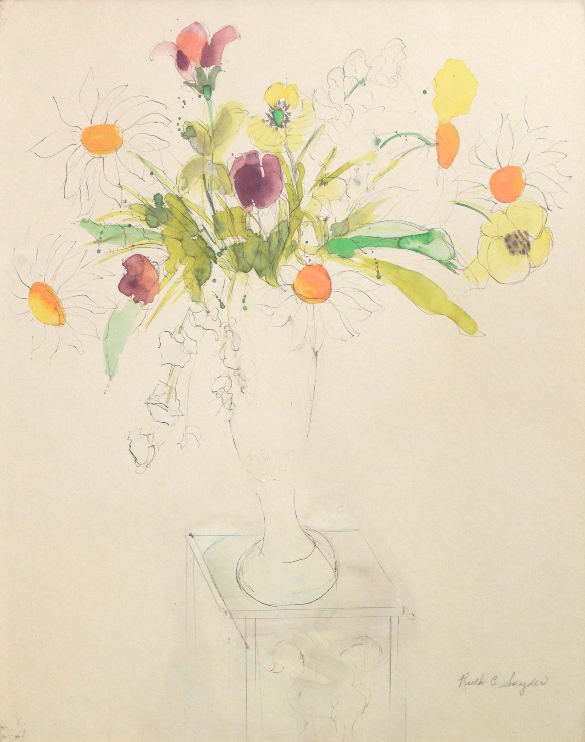 Floral Still Life Study - Art by Ruth Cozen Snyder